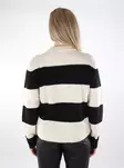 JJXX women's striped sweater Chick bone white/black - Women's knitwear - 136932 - 2