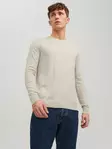 Jack&Jones men's sweater Eemil oatmeal - Men's knitwear - 137272 - 1