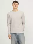 Jack&Jones men's cotton sweater Cooper oatmeal - Men's knitwear - 137282 - 2