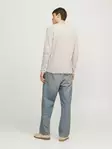 Jack&Jones men's cotton sweater Cooper oatmeal - Men's knitwear - 137282 - 3