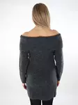 JJXX off shoulder knitted dress dark grey - Women's knitwear - 137452 - 2