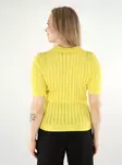 Vero Moda women's knitted t-shirt 2/4 lemon drop - Women's T-shirts - 138232 - 2