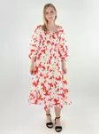 Vero Moda floral dress Dicthe Square fiery red/loa - Dresses and tunics - 138462 - 1