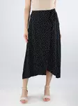 Pieces polka dot wrap skirt Wrap black/new dot - Skirts - 138472 - 1