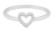 Snö of Sweden Ring Nisi heart silver/clear - Rings - 138652 - 1