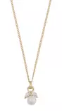 Snö of Sweden Necklace Eira pearl gold/white - Necklaces - 140022 - 1