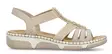 Rieker women's wide-last sandals 66201-62 beige - Rieker women`s sandals - 140622 - 3
