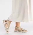 Rieker women's wide-last sandals 66201-62 beige - Rieker women`s sandals - 140622 - 7