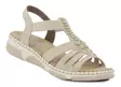 Rieker women's wide-last sandals 66201-62 beige - Rieker women`s sandals - 140622 - 1