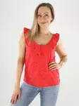Vila top v-neck hibiscus - Women's tank tops - 140882 - 1
