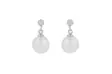 Snö of Sweden Earrings Karen silver/white - Earrings - 141142 - 1