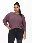 Only Carmakoma Shirt Lamour fig - Women's long sleeved shirts - 141412 - 1