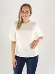 Aware by Vero Moda T-Shirt AWNAVARO 2/4 O-NECK TOP snow white - Women's T-shirts - 141322 - 1