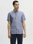 Jack&Jones men's short-sleeved Dress Shirt Blusummer faded denim - Men's dress shirts - 141112 - 1