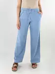 JDY Wide-leg trousers MW Wide light blue - Women's trousers - 138612 - 3