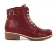 Natura women's leather ankle boots 28270 red - Women's ankle boots - 139962 - 1