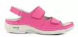 Nursing Care Machine Washable Genuine Leather Work Shoes WG909 Fuchsia - Women's work shoes - 112202 - 1