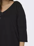 Only Carmakoma plus size shirt A-Shape 3/4 black - Women's long sleeved shirts - 136572 - 4