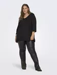 Only Carmakoma plus size shirt A-Shape 3/4 black - Women's long sleeved shirts - 136572 - 3