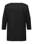 Only Carmakoma plus size shirt A-Shape 3/4 black - Women's long sleeved shirts - 136572 - 6