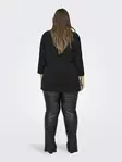 Only Carmakoma plus size shirt A-Shape 3/4 black - Women's long sleeved shirts - 136572 - 2