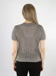 Only women's knitted t-shirt O-Neck fungi - Women's T-shirts - 138042 - 2