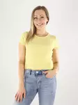 Only ribbed t-shirt short dusky citron - Women's T-shirts - 140782 - 1