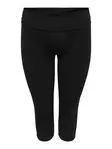 Only Play Curvy Plus Size 3/4 Length Pants Fold MW Black - Women's sports pants - 137692 - 3