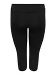 Only Play Curvy Plus Size 3/4 Length Pants Fold MW Black - Women's sports pants - 137692 - 4