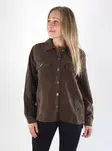 Pieces shirt jacket LS CORDUROY hot fudge - Women's light jackets - 141422 - 1