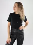 Vero Moda women's organic cotton t-shirt black/silver - Women's T-shirts - 139502 - 1