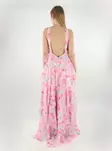 Vero Moda long frill hem dress Ruffle pink tulle/flower - Dresses and tunics - 138442 - 2