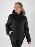 Vila women's lightweight padded jacket Hood black - Women's light winter jackets - 139492 - 1
