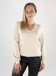 Vila women's sweater V-Neck super light natural - Women's knitwear - 139122 - 1