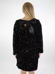 Vila sequin dress O-Neck Open Back black - Dresses and tunics - 137192 - 2