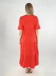 Vila casual dress V-Neck Midi poppy red - Dresses and tunics - 138112 - 2