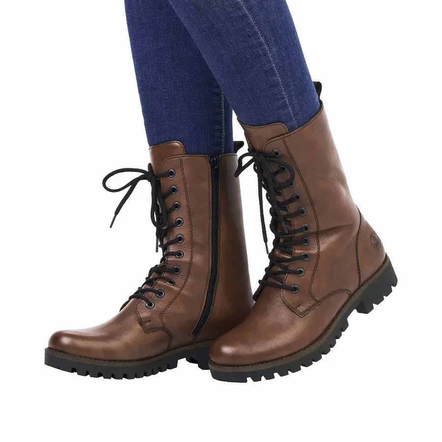 Rieker Botas Con Cordones Para Hombre, Marrón, 7