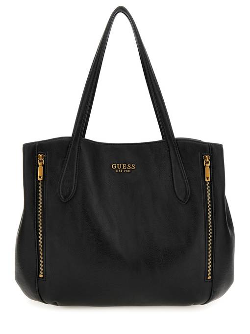 Guess NAYA TOTE SET - Tote bag - coal/black 