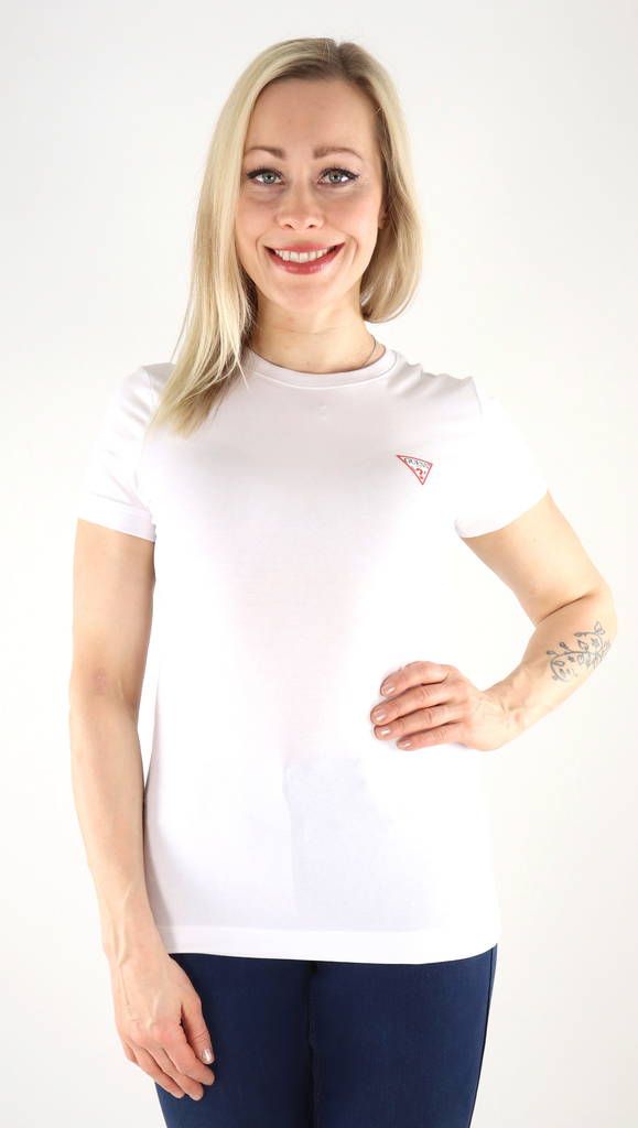Guess T-shirt Mini Triangle white - Women's T-shirts - 132942 - 1