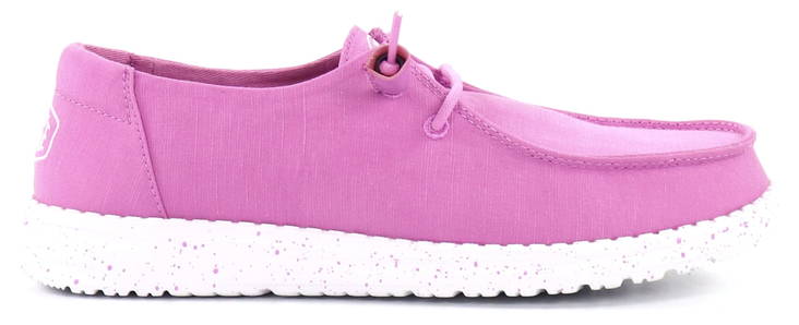 HEYDUDE Shoes Wendy Slub Canvas purple - Women's walking shoes - 133852 - 1
