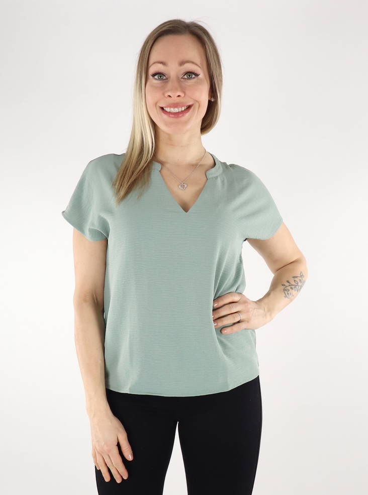 JDY T-shirt S/S chinois green - Stilettoshop.eu webstore