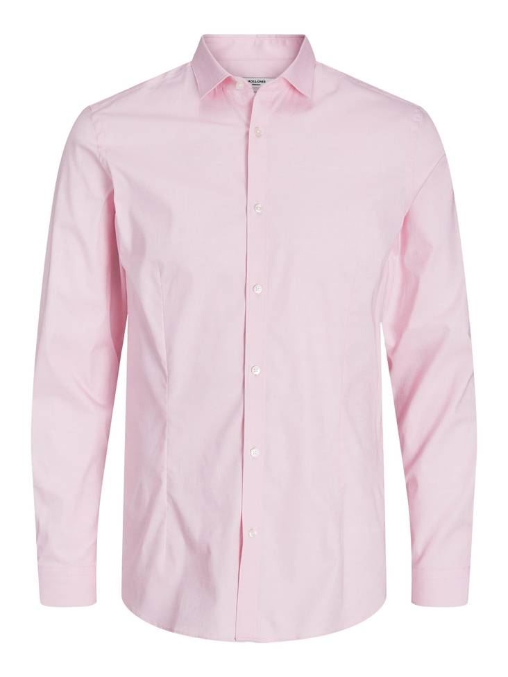 Jack&Jones men's stretchy dress shirt Parma Pink Nectar - Men's dress shirts - 135112 - 1