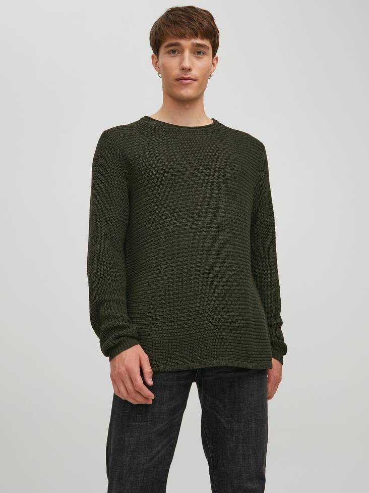 Jack&Jones Sweater Phil rosin/twisted - Men's knitwear - 132132 - 1