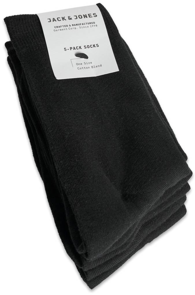 Jack & Jones Socks Jens 5 pack, Black - Men's boxers and socks - 122962 - 1