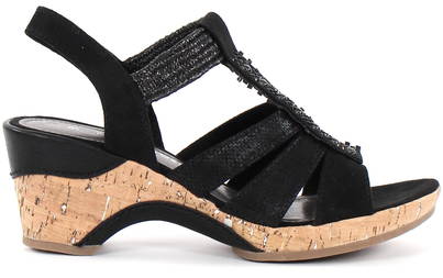 marco tozzi black sandals