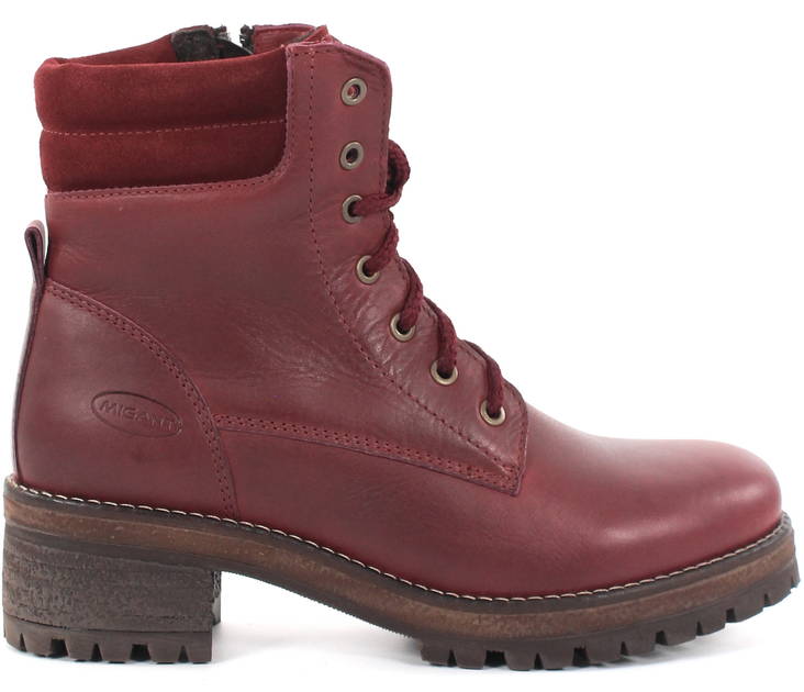 Migant Leather Ankle Boots L920-14, Burgundy - Women's ankle boots - 121772 - 1