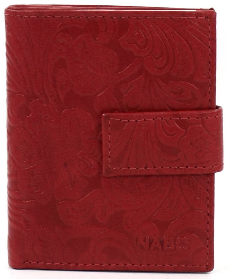 Nabo Leather Wallet NK291, Red - Wallets - 127992 - 1