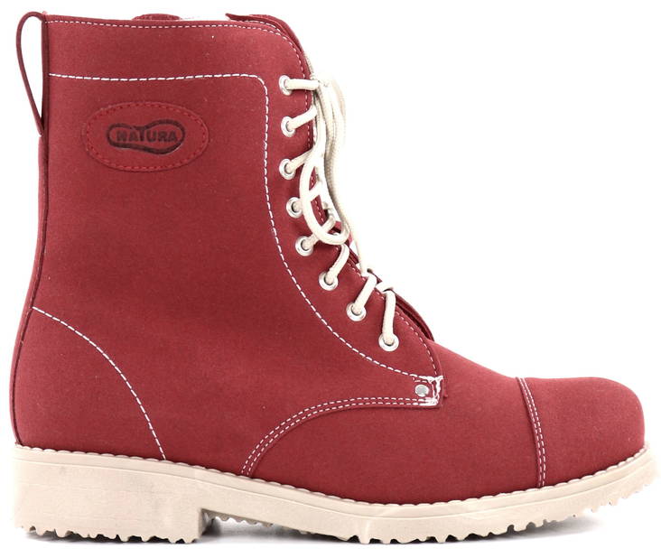 Natura Ankle Boots Vege 100, Wine Red - Women's ankle boots - 127252 - 1