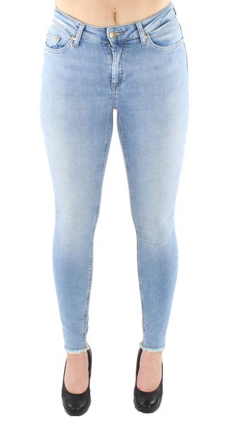 only blush mid ankle raw jeans