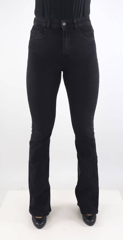 Pieces Jeans flared hw, black - Women's jeans - 131692 - 1